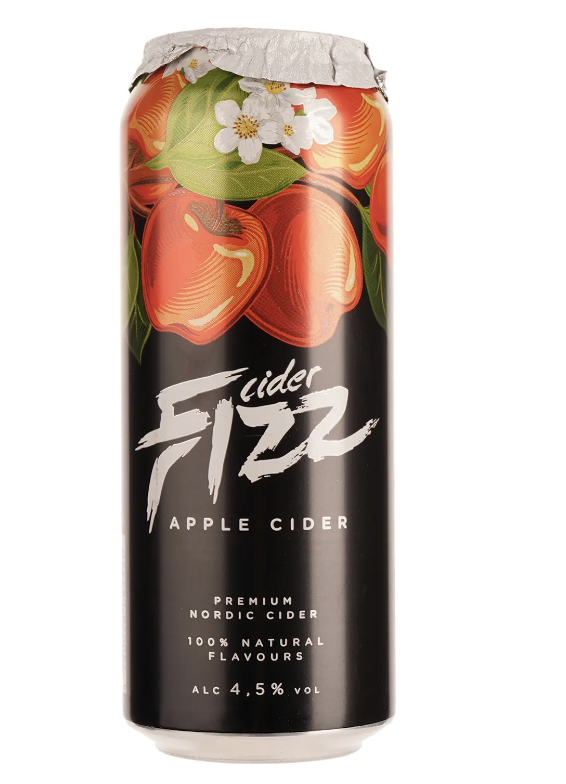 Сидр Fizz Apple солодкий газ. 4.5% 0.5 л з/б